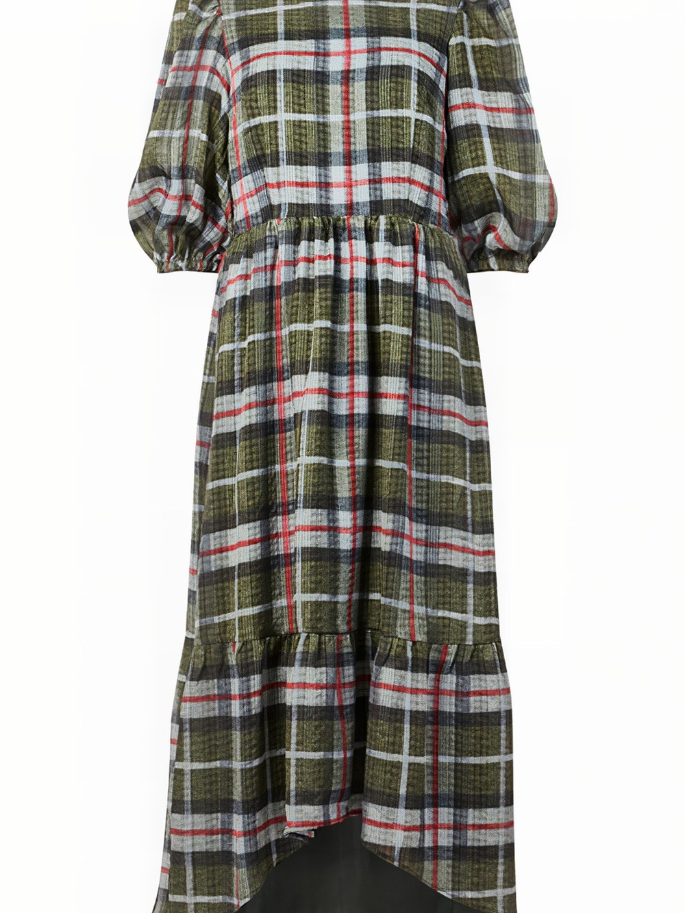 AllSaints Sadie Plaid Midi Dress